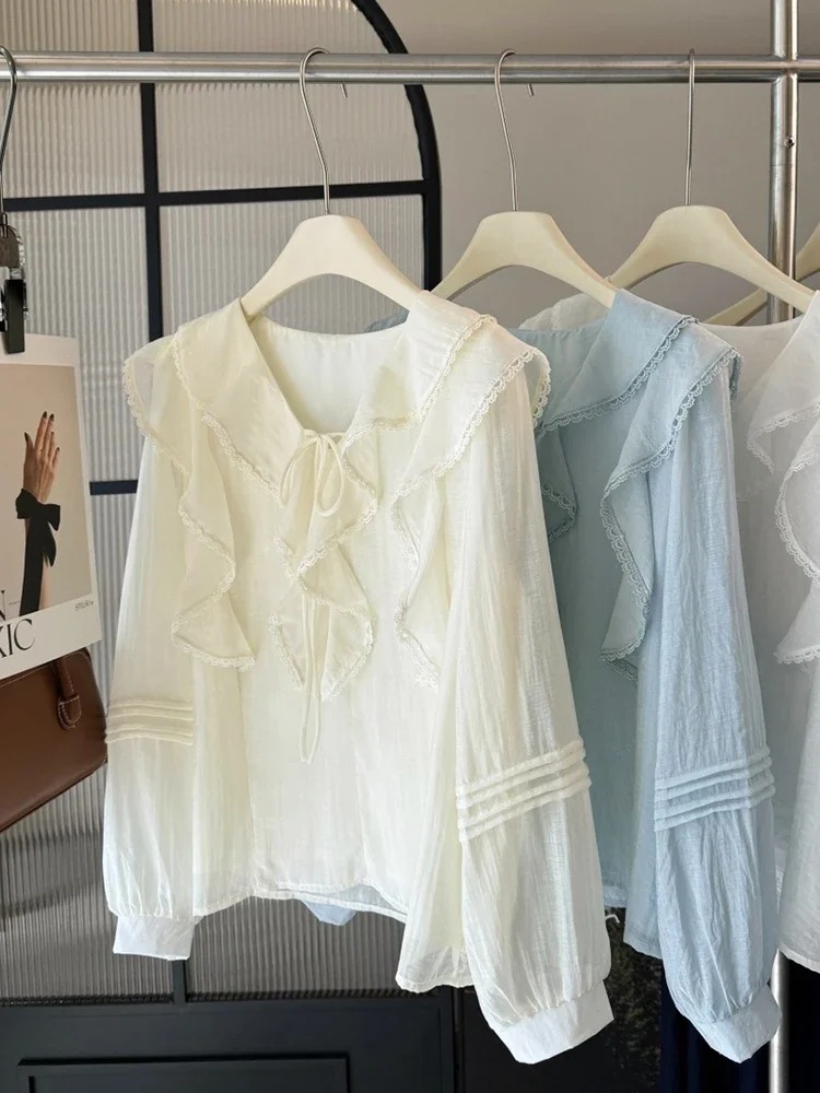 French V-Neck Chic Long Sleeve - огляд і ціна Blouses
