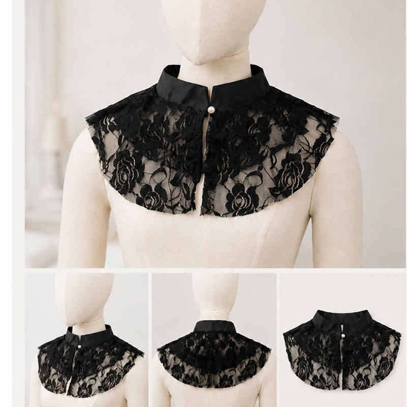 Elegant Lace Floral False Coll - огляд і ціна Dresses
