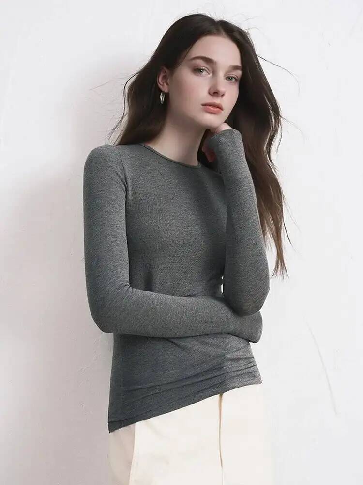 Women Cashmere Blend Long Slee - огляд і ціна Blouses